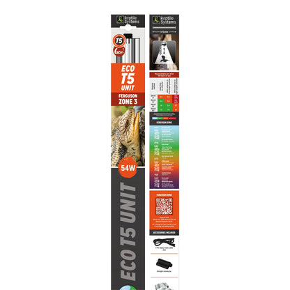 Reptile Systems Eco T5 Unit + Bulb - ZONE 3